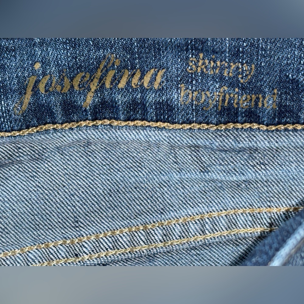 7 for All Mankind josefina skinny boyfriend jeans sz 27 EUC - Picture 10 of 11